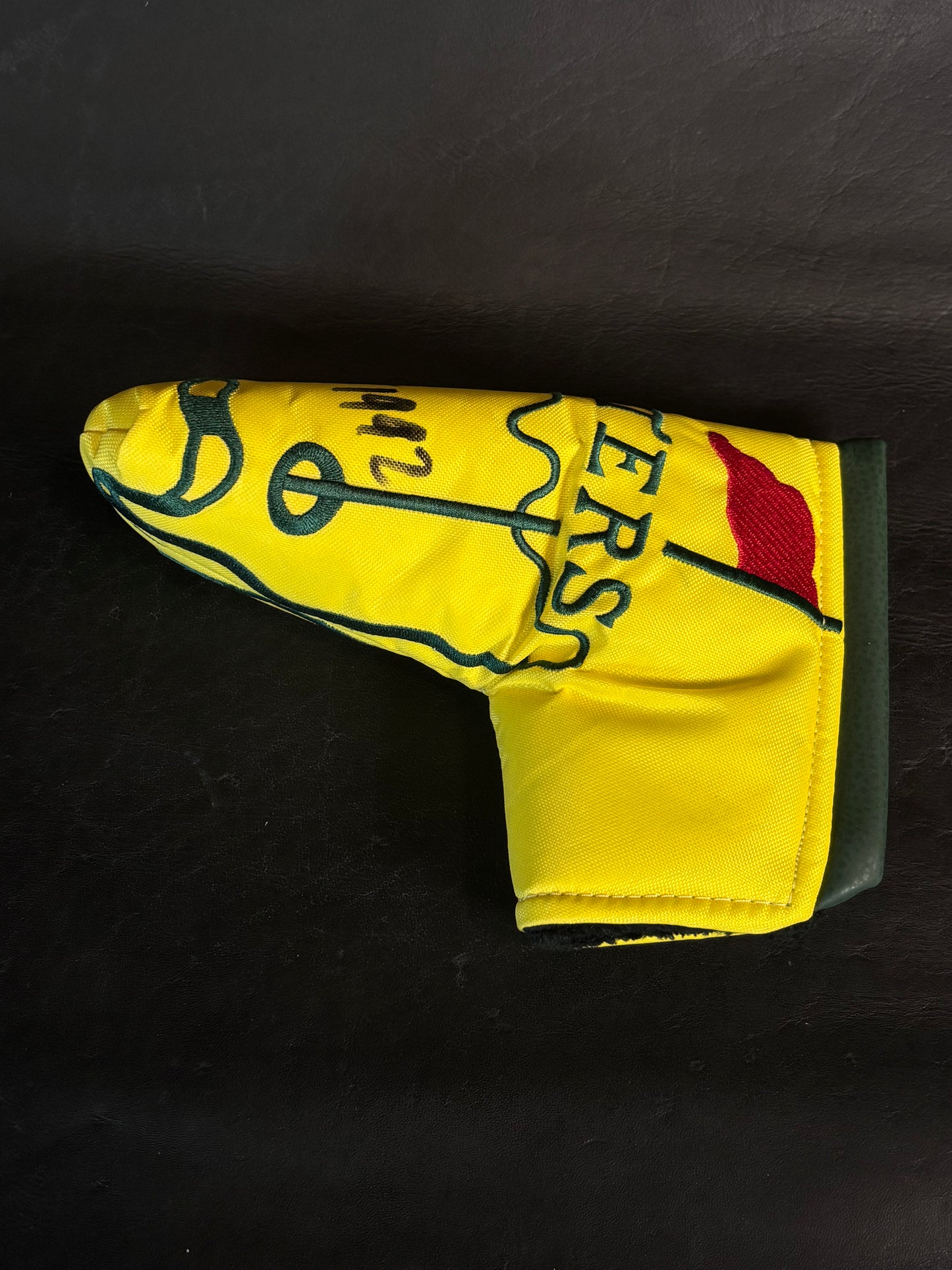 1992 Fred Couples signed Masters Standard Blade Headcover by Flag Gear